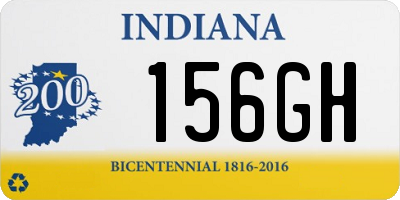 IN license plate 156GH