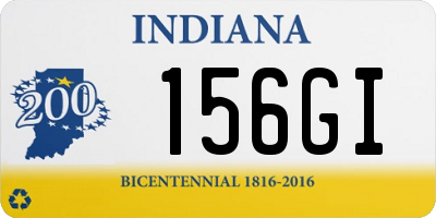 IN license plate 156GI