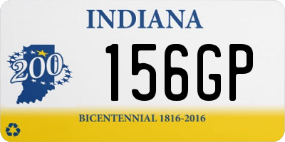 IN license plate 156GP