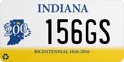 IN license plate 156GS