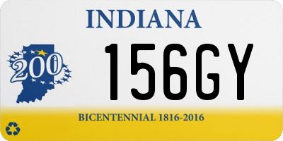 IN license plate 156GY