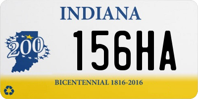 IN license plate 156HA