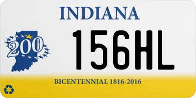 IN license plate 156HL