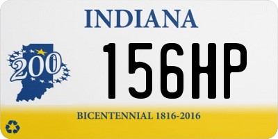 IN license plate 156HP