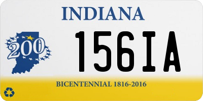 IN license plate 156IA