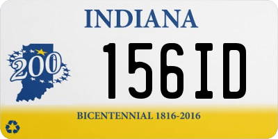 IN license plate 156ID