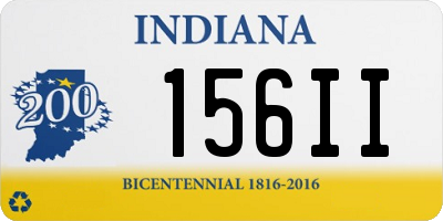 IN license plate 156II