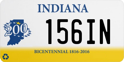 IN license plate 156IN