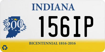 IN license plate 156IP