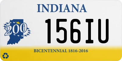 IN license plate 156IU