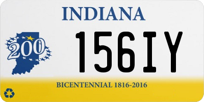 IN license plate 156IY