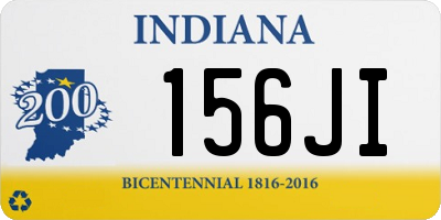 IN license plate 156JI