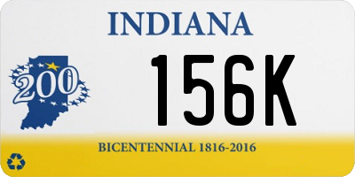 IN license plate 156K