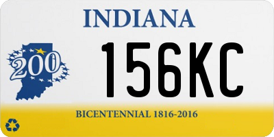 IN license plate 156KC