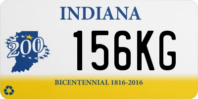 IN license plate 156KG