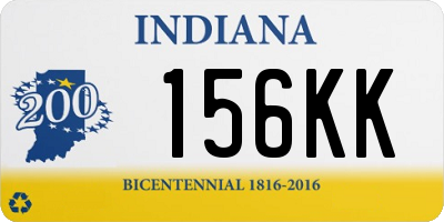 IN license plate 156KK