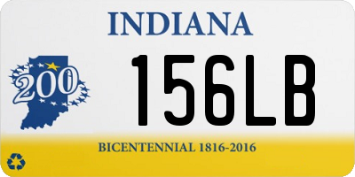 IN license plate 156LB