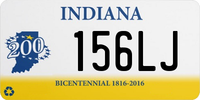 IN license plate 156LJ