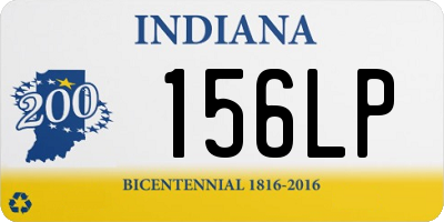 IN license plate 156LP