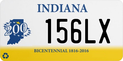 IN license plate 156LX