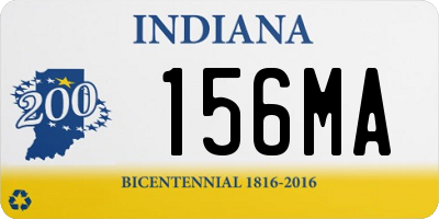 IN license plate 156MA