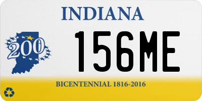 IN license plate 156ME