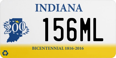 IN license plate 156ML