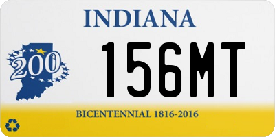 IN license plate 156MT