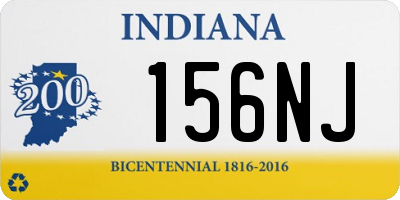 IN license plate 156NJ