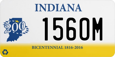 IN license plate 156OM