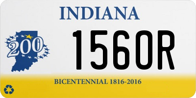 IN license plate 156OR
