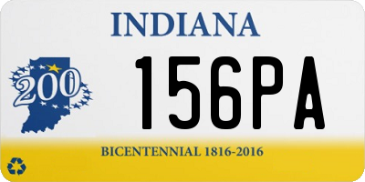 IN license plate 156PA