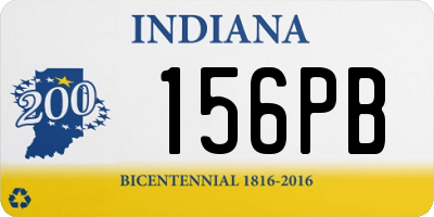 IN license plate 156PB