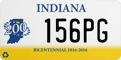 IN license plate 156PG