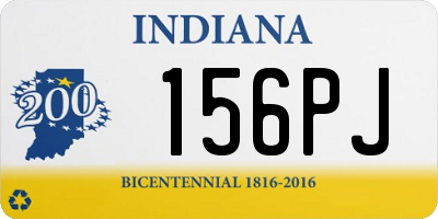 IN license plate 156PJ