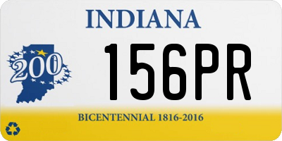 IN license plate 156PR