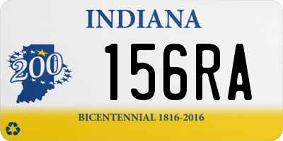 IN license plate 156RA