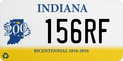 IN license plate 156RF