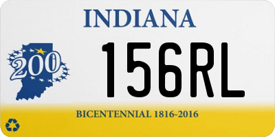 IN license plate 156RL