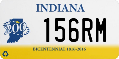 IN license plate 156RM