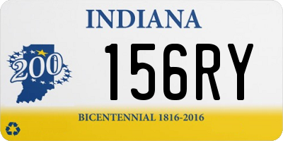 IN license plate 156RY