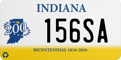 IN license plate 156SA