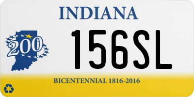 IN license plate 156SL