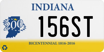 IN license plate 156ST