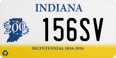 IN license plate 156SV