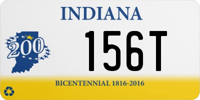 IN license plate 156T