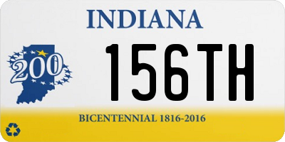 IN license plate 156TH