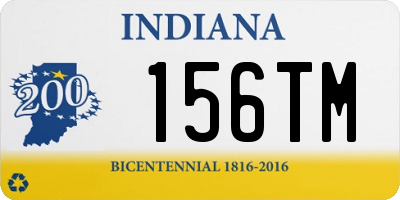 IN license plate 156TM