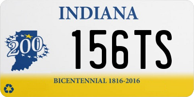 IN license plate 156TS