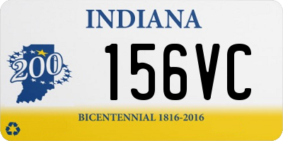 IN license plate 156VC